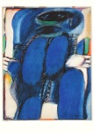 Antes Horst; Blaue Figur , 1962