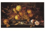Ast, Balthasar van der; Stilleben mit Fruchtschale