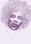 Attia Alexander; Portrait Jimi Hendrix
