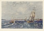Bennett; New York von der Bucht aus gesehen - 1835