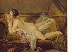 Boucher Francois; Ruhendes Mädchen (Louise O'Murphy)