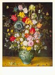 Brueghel Jan der Ältere - Breugel; Blumen in blauer Vase