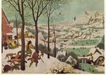 Brueghel Pieter der Ältere - Breugel; Der Winter (Die Jäger im Schnee)