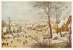 Brueghel Pieter der Ältere - Breugel; Winterlandschaft mit Vogelfalle