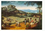 Brueghel Pieter der Ältere - Breugel; Der Frühling (Die Heuernte)