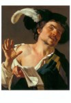 Baburen Dirck van; Young Man Singing , 1622