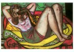 Beckmann Max; Frau mit Mandoline , 1950