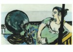 Beckmann Max; Sinnende Frau am Meer , 1936/37