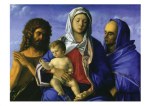 Bellini Giovanni; Madonna mit Kind und den Heiligen Johannes der Täufer und Elisabeth , 1500