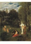 Böcklin Arnold; Ideale Frühlingslandschaft , 1870/71