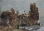 Böcklin Arnold; Villa am Meer II , 1865