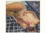 Bonnard Pierre; Liegender Akt auf weissblau kariertem Grund , c. 1909