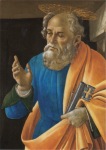 Botticelli Sandro; Beweinung Christi (Ausschnitt: Apostel Petrus) , 1490/95