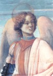 Botticelli Sandro; Die drei Erzengel und Tobias (Ausschnitt : Michael) , um 1481