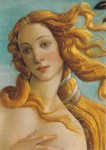 Botticelli Sandro; Die Geburt der Venus - Ausschnitt : Oberkörper der Venus , um 1482