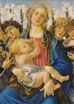 Botticelli Sandro; Maria mit dem Kind und singenden Engeln, um 1477