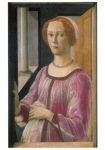 Botticelli Sandro; Bildnis einer Frau (Smeralda Brandini?) , 1470 - 1475