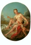 Boucher Francois; Venus entwaffnet Amor , 1751
