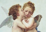 Bouguereau William; Der erste Kuss (Detail) , 1890