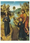 Bouts Dirk (Dieric); Johannes weist auf Jesus hin : "Ecce agnus dei" - Siehe, das Lamm Gottes