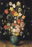 Brueghel Jan der Ältere - Breugel; Blumen in blauer Vase