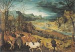 Brueghel Pieter der Ältere - Breugel; Die Heimkehr der Herde (Der Herbst) , 1565