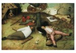 Brueghel Pieter der Ältere - Breugel; Das Schlaraffenland , 1566