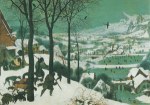 Brueghel Pieter der Ältere - Breugel; Jäger im Schnee (Der Winter) , 1565