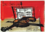 Buffet Bernard; Still Life with Violin, Mozart