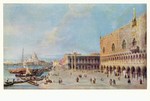 Canaletto (Bernardo Bellotto); Molo vor dem Dogenpalast in Venedig