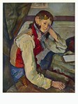 Cezanne Paul - Cézanne; Der Junge mit der roten Weste