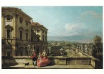 Canaletto (Bernardo Bellotto); Das Gartenpalais Liechtenstein in Wien von Osten , 1759/60