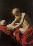 Caravaggio Michelangelo Merisi da; St. Jerome in meditation , 1605/06