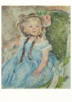 Cassatt Mary; Sara in a Dark Bonnet with Right Hand on Arm of Chair , 1901