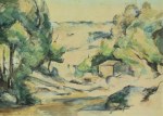 Cezanne Paul - Cézanne; Landschaft in der Provence , 1880