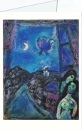 Chagall Marc; Abend am Fenster , 1950