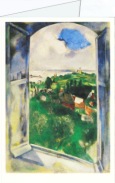 Chagall Marc; Sicht auf die Insel Bréhat , 1924