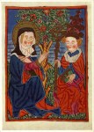 Handschriften; St.Clara und Papst Innozenz IV.