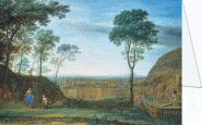 Claude Lorrain; Landschaft mit Christus, der Maria Magdalena erscheint (Noli me tangere) , Detail , 1681