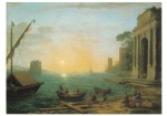Claude Lorrain; Ein Seehafen bei aufgehender Sonne , 1674