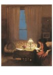 Clausen George; Im Lampenschein lesend