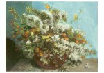 Courbet Gustave; Blütenzweige und Blumen , 1855