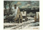 Courbet Gustave; Dorfausgang im Winter , 1868