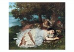 Courbet Gustave; Die jungen Mädchen am Ufer der Seine - Sommer , 1856