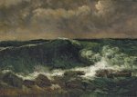 Courbet Gustave; Die Woge , 1869