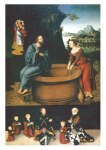 Cranach Lucas der Ältere; Christ and the Samaritan + Benefactor Family , 1540
