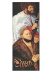 Cranach Lucas der Ältere; Fürstenaltar (Detail) , 1510✝?12<br>Friedrich der Weise mit dem heiligen Bartholomäus