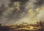 Cuyp Aelbert Jacobsz; Gewitter über Dordrecht, um 1645