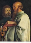 Duerer Albert; Paulus and Marc (Detail from The 4 Apostels)