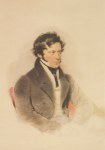 Daffinger Moritz Michael; Portrait Franz Grillparzer , 1827